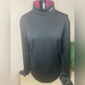 Champion Black Ladies Turtleneck Long Sleeve Top size XL